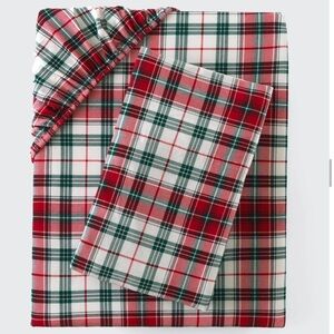 BNWT Little Sleepies Holly Plaid Twin Sheet